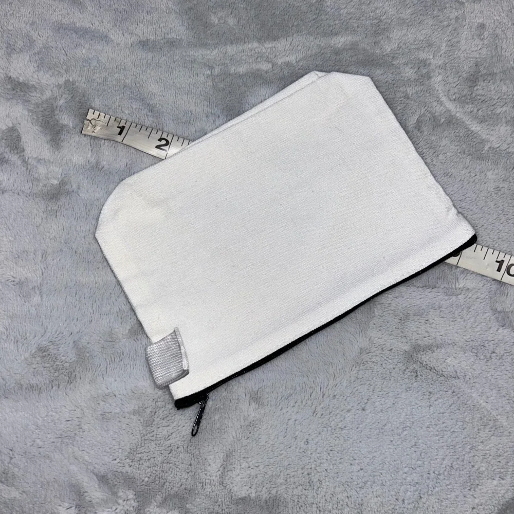 Western Saddle Up Buttercup‎ Nikki's Last Rodeo Canvas Makeup Bag Pouch White